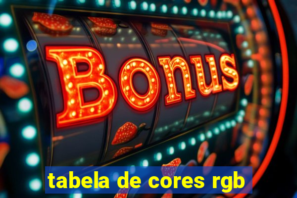 tabela de cores rgb